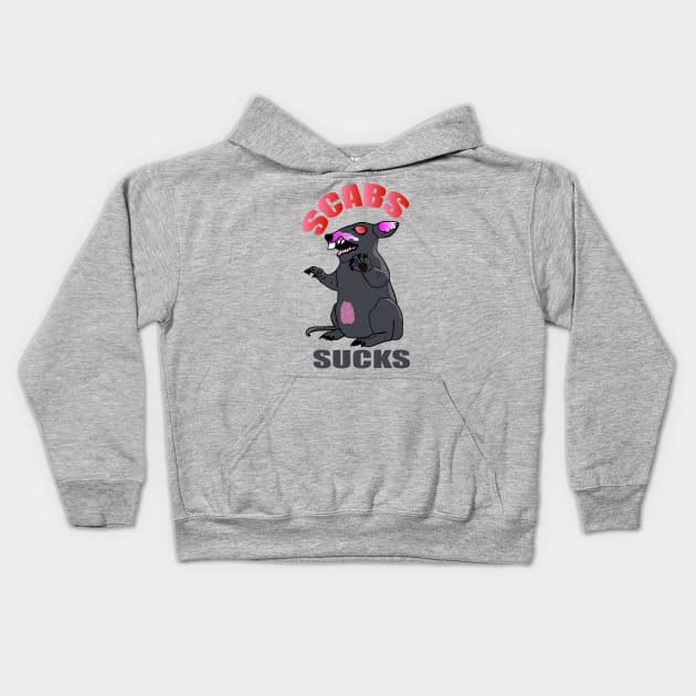 Scabby the Rat Kids Hoodie by Voices of Labor
